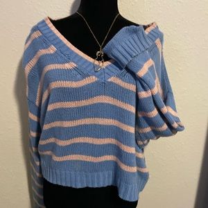 Striped oversized sweater